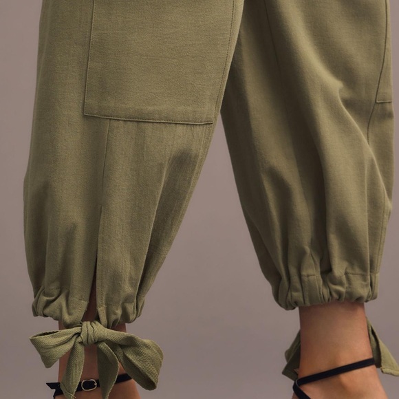 ANTHROPOLOGIE If By The Sea Olive Green Cargo Pants Size Medium. New with Tags - Picture 4 of 16